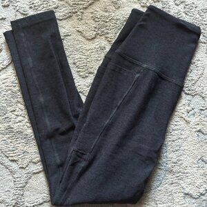 beyond yoga spacedye out of pocket midi high waist legging darkest night